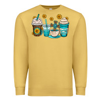 Antique Gold jesus coffee cups Premium Sweatshirt - OliviaCreatesArt