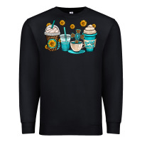 Black jesus coffee cups Premium Sweatshirt - OliviaCreatesArt