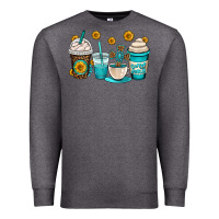 Charcoal Heather jesus coffee cups Premium Sweatshirt - OliviaCreatesArt