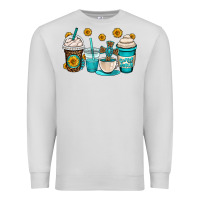 Dove Grey jesus coffee cups Premium Sweatshirt - OliviaCreatesArt