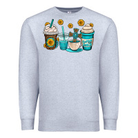 Heather Grey jesus coffee cups Premium Sweatshirt - OliviaCreatesArt