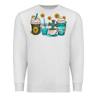 Oatmeal Heather jesus coffee cups Premium Sweatshirt - OliviaCreatesArt