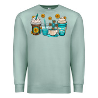 Seafoam jesus coffee cups Premium Sweatshirt - OliviaCreatesArt