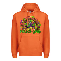Carrot Mardi Gras rainbow and masks Premium Hoodie - HowdyJamesFarm