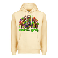 Pina Colada Mardi Gras rainbow and masks Premium Hoodie - HowdyJamesFarm