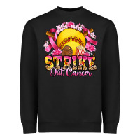Black strike out cancer softball Heavyweight Sweatshirt - Artiststas