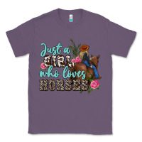 Lavender just a girl who loves horses Classic Tee - MaliasSmallBusiness