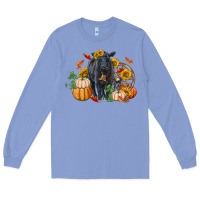 Colony Blue Fall black angus Long Sleeve Tee - RanaPortraitStore