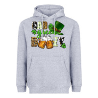 Heather Grey Bad green boozy St. Patrick's Day Heavyweight Hoodie - CowGirlArtShop