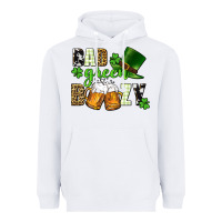 White Bad green boozy St. Patrick's Day Heavyweight Hoodie - CowGirlArtShop