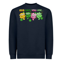 Navy st. patrick's day god says you are Heavyweight Sweatshirt - Artiststas