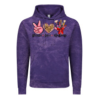 Cloud Purple peace love makeup Vintage Hoodie - MaliasSmallBusiness