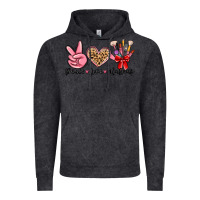 Vintage Black peace love makeup Vintage Hoodie - MaliasSmallBusiness