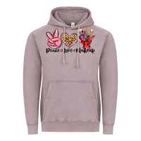 Vintage Zinc peace love makeup Vintage Hoodie - MaliasSmallBusiness