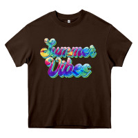Chocolate Brown summer vibes Heavy Core Tee - JahusDesignShop