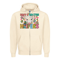 Sandshell Happy Easter Heifers Easter Day Zipper Hoodie - HowdyJamesFarm