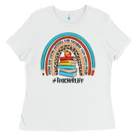 White #teacherlife Ladies Tee - JahusDesignShop