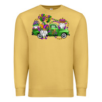 Antique Gold mardi gras gnomes truck Premium Sweatshirt - OliviaCreatesArt