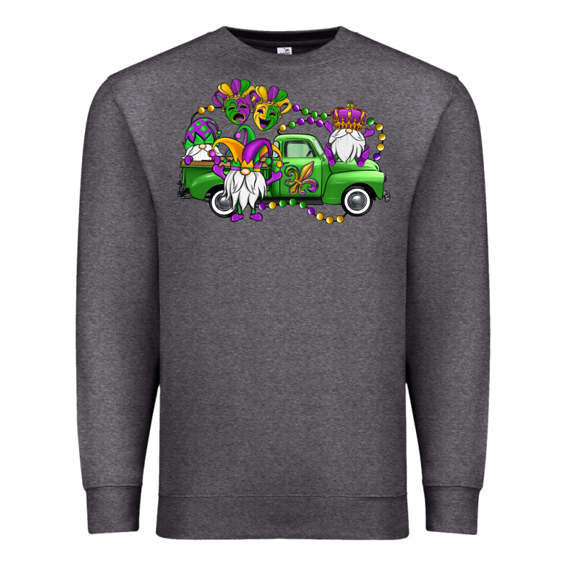 Mardi Gras Gnomes Truck Premium Sweatshirt by OliviaCreatesArt | Teevron
