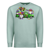 Seafoam mardi gras gnomes truck Premium Sweatshirt - OliviaCreatesArt