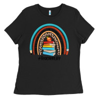 Black #teacherlife Ladies Tee - JahusDesignShop