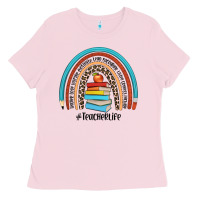 Bubblegum Pink #teacherlife Ladies Tee - JahusDesignShop