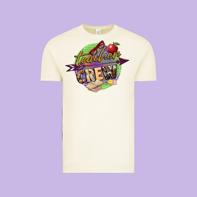 Teacher Crew Vintage Tee Designed By Nancycooperartshop
