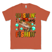 Copper wishing i was fishing Classic Tee - MaliasSmallBusiness