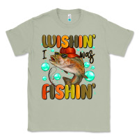 Matcha wishing i was fishing Classic Tee - MaliasSmallBusiness