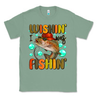 Sage wishing i was fishing Classic Tee - MaliasSmallBusiness