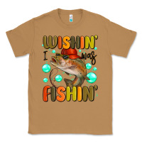 Toasted Coconut wishing i was fishing Classic Tee - MaliasSmallBusiness