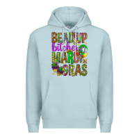 Blue Mist Bead up bitches it's Mardi Gras Premium Hoodie - HowdyJamesFarm
