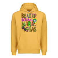 Mustard Bead up bitches it's Mardi Gras Premium Hoodie - HowdyJamesFarm