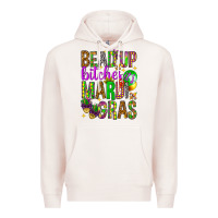 Pale Pink Bead up bitches it's Mardi Gras Premium Hoodie - HowdyJamesFarm