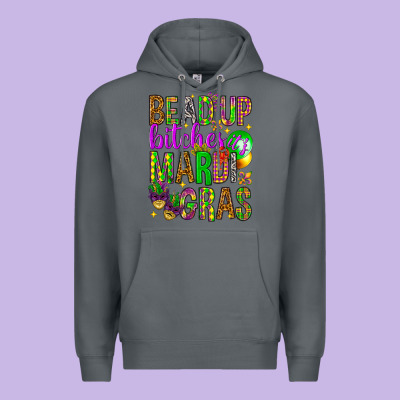 Bead Up Bitches It's Mardi Gras Premium Hoodie Designed By Howdyjamesfarm