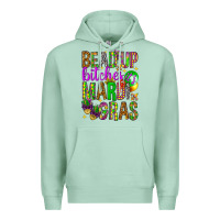 Seafoam Bead up bitches it's Mardi Gras Premium Hoodie - HowdyJamesFarm