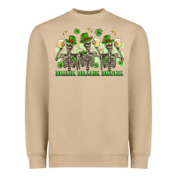 Mushroom st. patrick's day skeletons drink drank drunk Heavyweight Sweatshirt - Artiststas