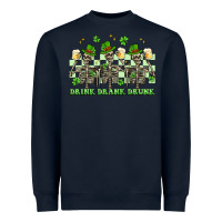 Navy st. patrick's day skeletons drink drank drunk Heavyweight Sweatshirt - Artiststas