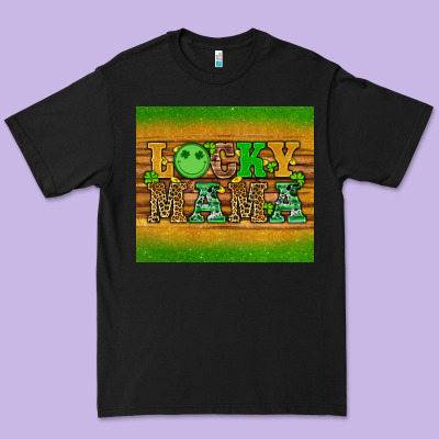 St Patricks Day Lucky Mama Premium Tee Designed By Artiststas