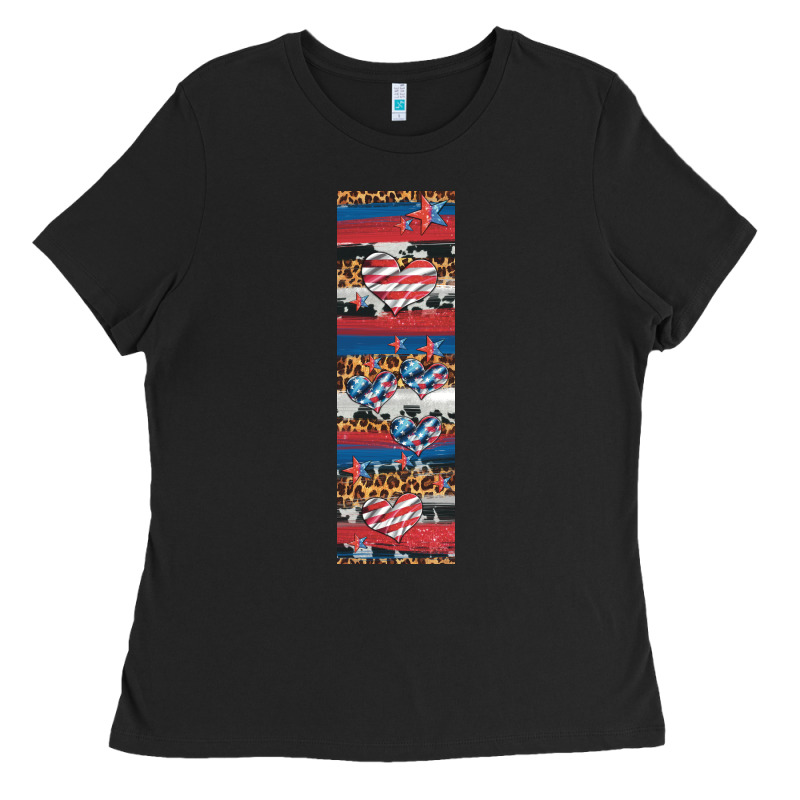 Usa Flag And Western Patterns  Penwraps 1 Ladies Tee by Artiststas | Teevron