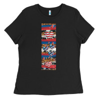 Black usa flag and western patterns  penwraps 1 Ladies Tee - Artiststas