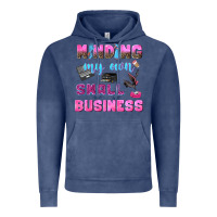 Vintage Denim mind my own small business Vintage Hoodie - NancyCooperArtShop
