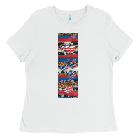 White usa flag and western patterns  penwraps 1 Ladies Tee - Artiststas