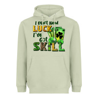 I Don't Need Luck I've Got Skill Heavyweight Hoodie | Teevron