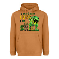 Meerkat I don't need luck i've got skill Heavyweight Hoodie - CowGirlArtShop