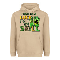 Mushroom I don't need luck i've got skill Heavyweight Hoodie - CowGirlArtShop
