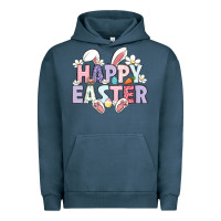 Pigment Midnight Navy happy easter Urban Hoodie - LillyAllenDesigns