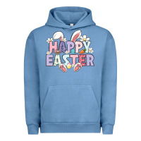 Pigment Pebble Blue happy easter Urban Hoodie - LillyAllenDesigns
