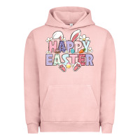 Pigment Salmon happy easter Urban Hoodie - LillyAllenDesigns