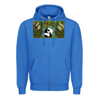 True Royal cute panda Zipper Hoodie - TumblerDesignByShophia